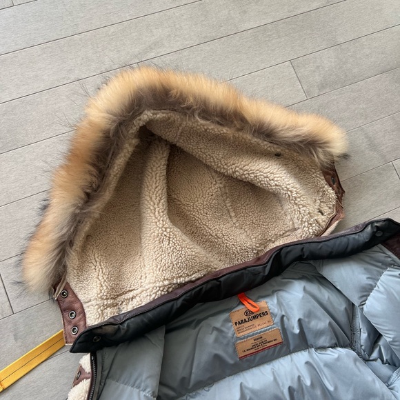 Parajumpers leather shearling jacket - Picture 6 of 8